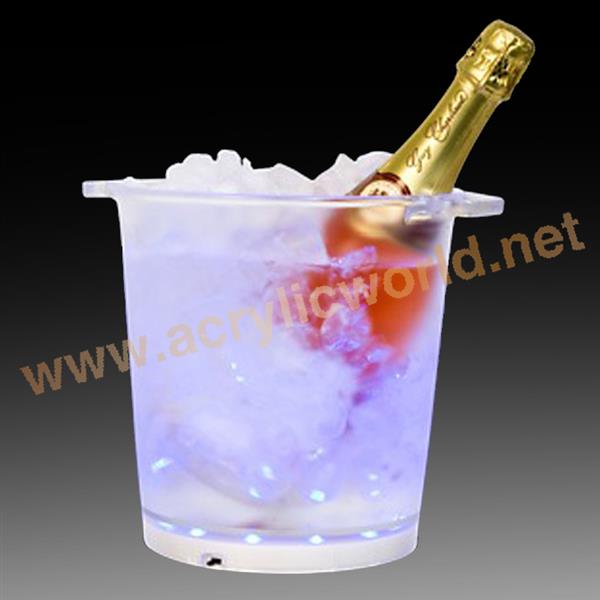 plastic counter led ice bucket 